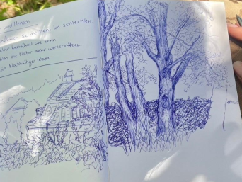 Landart-Tag des gestalterischen Vorkurses von Sofie Hänni